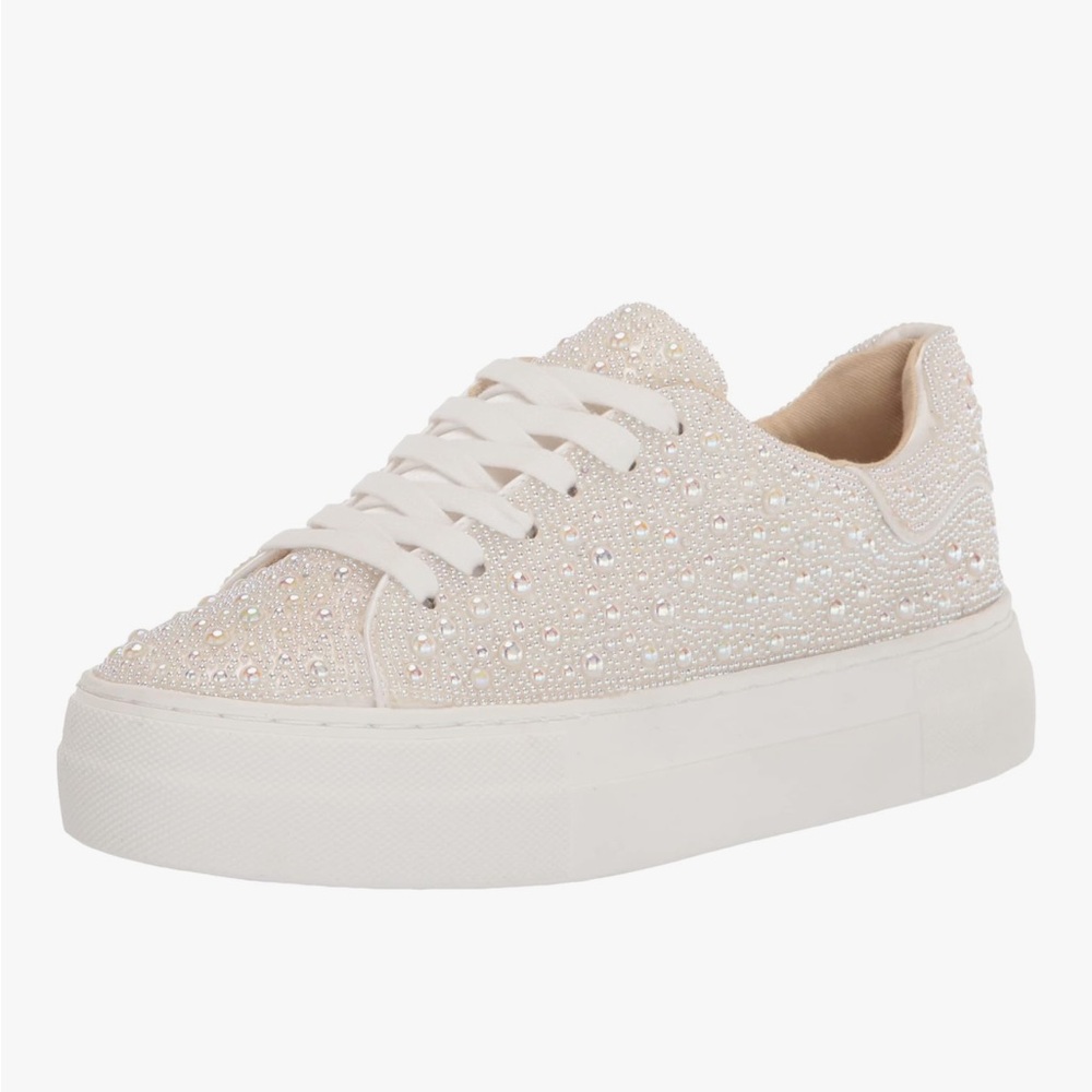 Betsey Johnson Women's Sidny Sneaker Pearl Size: 8 - Picture 8 of 8